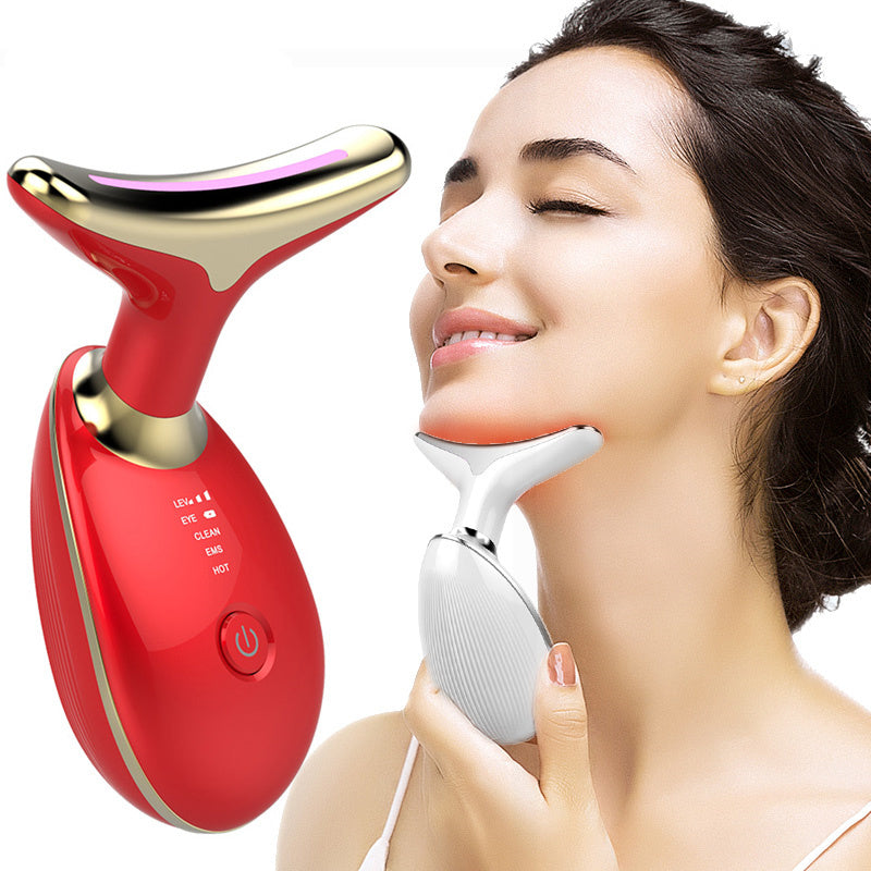 EMS Thermal face Lifting And Tighten Massager Electric Microcurrent Wrinkle Remover